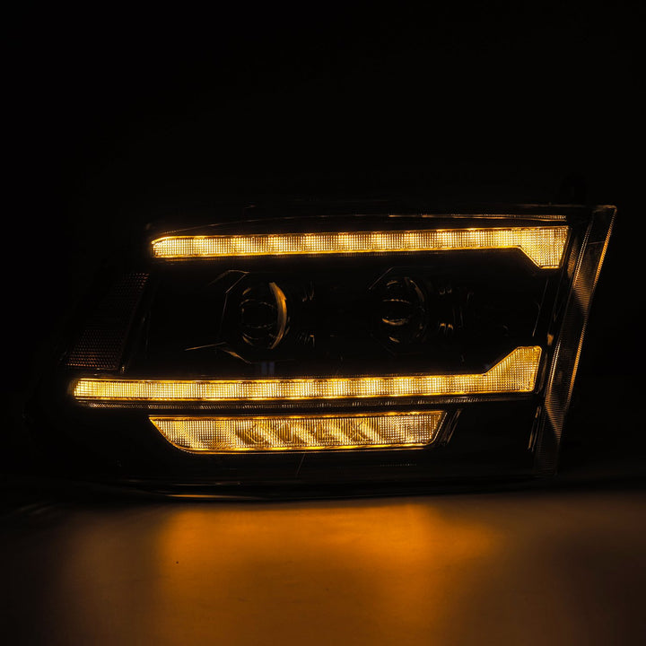 AlphaRex Luxx-Series Projector Headlights Alpha-Black for Ram 1500, 2500, 3500 (2012-2013)