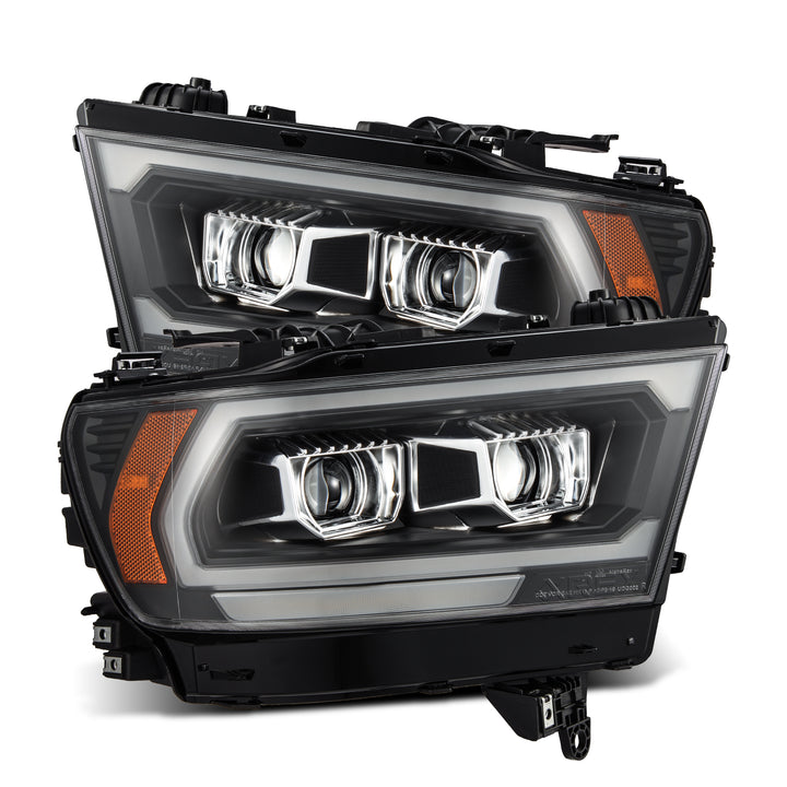 AlphaRex LUXX-Series LED Projector Headlights for 2019-2024 Ram 1500 in Black