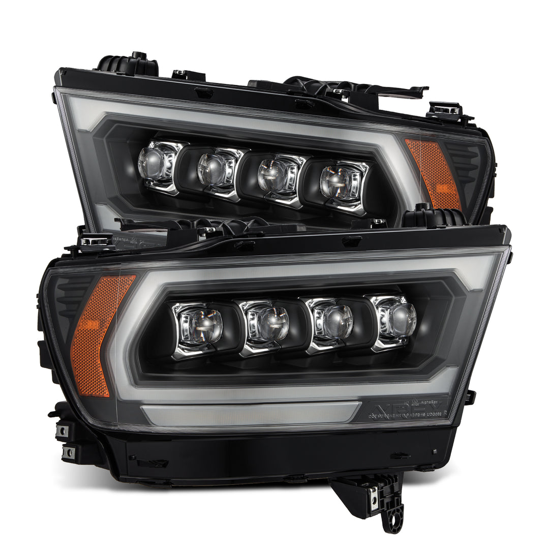 AlphaRex 19-24 Ram 1500 LED Projector Headlights in Black by AlphaRex Part 880578