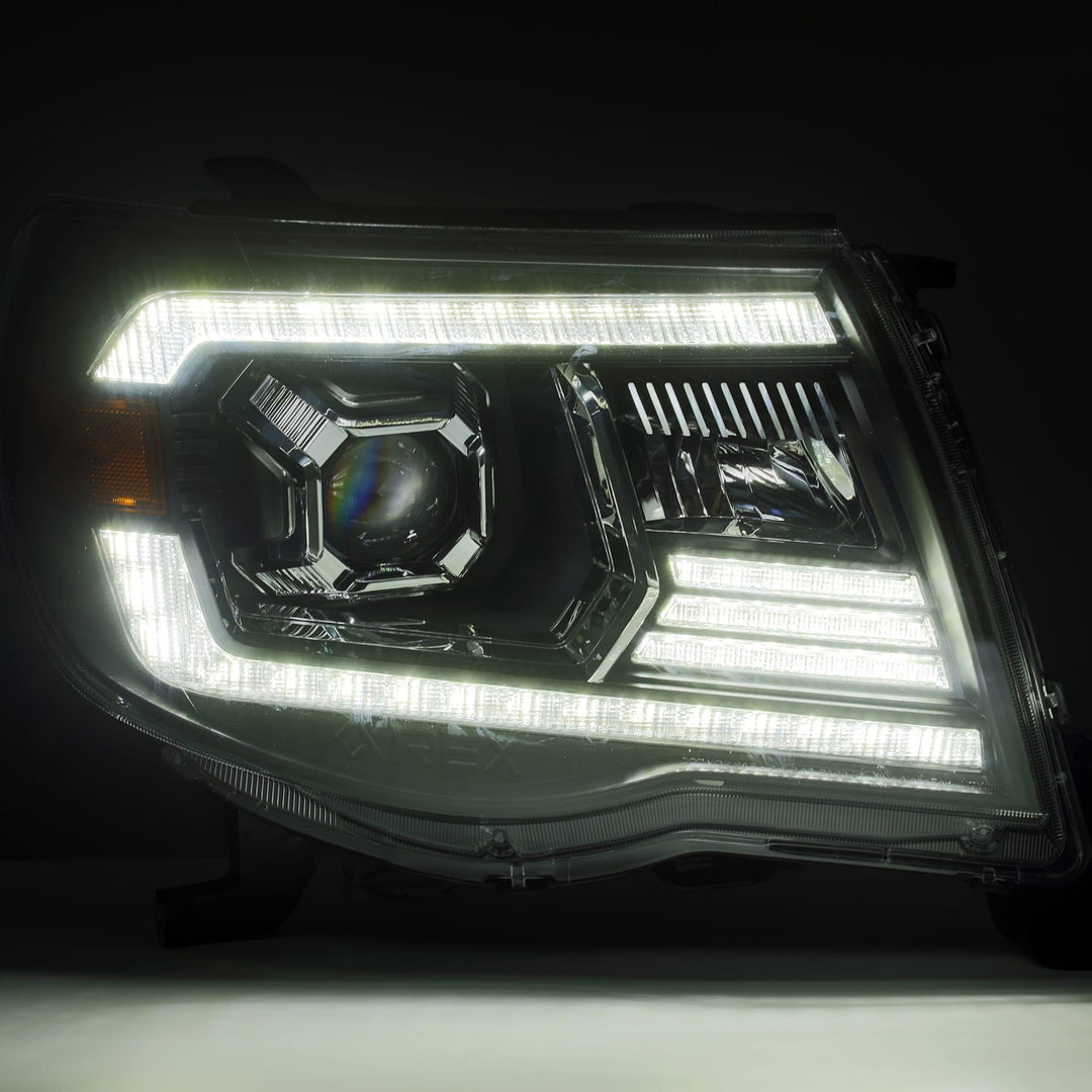 AlphaRex Luxx-Series Projector Headlights Alpha-Black for Toyota Tacoma (2005-2011)