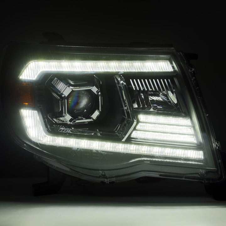 AlphaRex Luxx-Series Projector Headlights Alpha-Black for Toyota Tacoma (2005-2011)