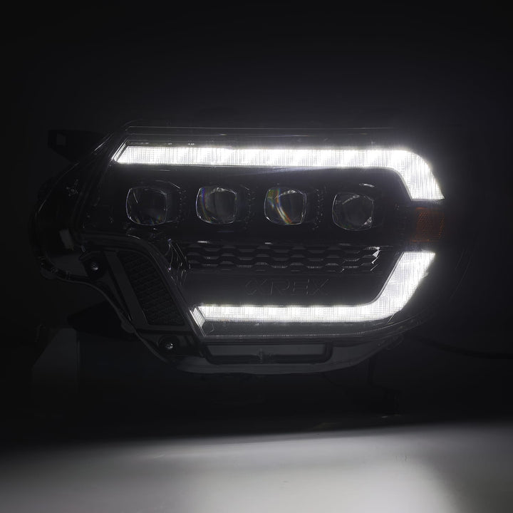 AlphaRex Nova-Series LED Projector Headlights in Alpha-Black for Toyota Tacoma 2012-2015