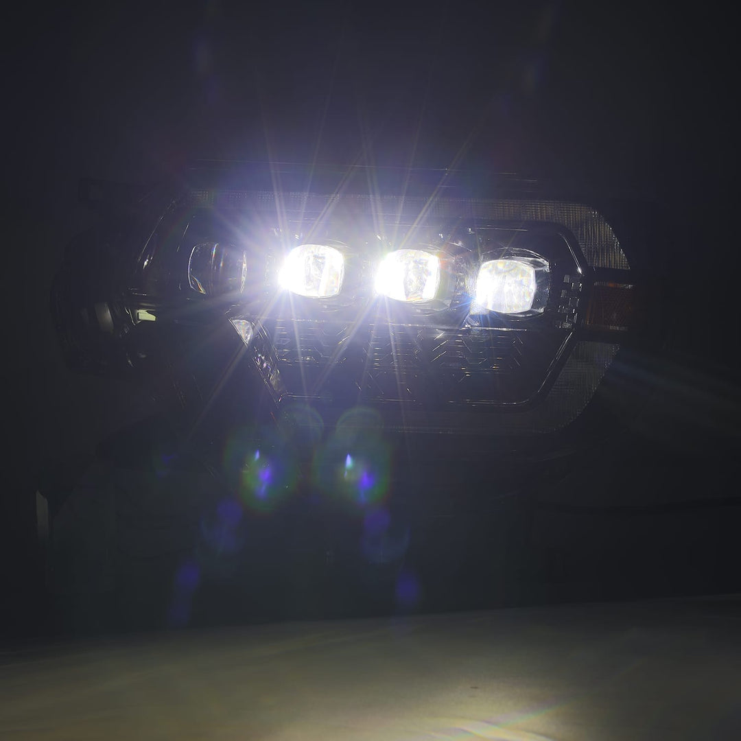 AlphaRex Nova-Series LED Projector Headlights in Alpha-Black for Toyota Tacoma 2012-2015