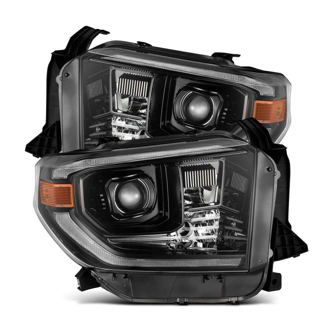 AlphaRex Luxx-Series Projector Headlights Alpha-Black for Toyota Tundra (2014-2021)