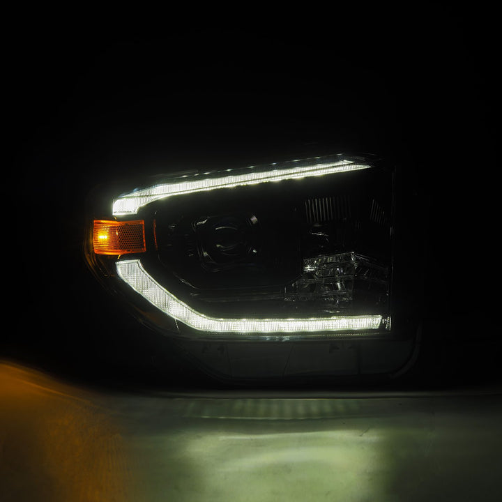 AlphaRex Luxx-Series Projector Headlights Alpha-Black for Toyota Tundra (2014-2021)
