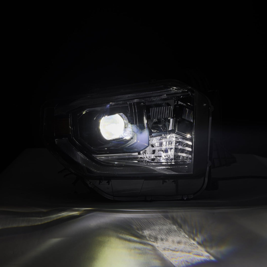 AlphaRex Luxx-Series Projector Headlights Alpha-Black for Toyota Tundra (2014-2021)