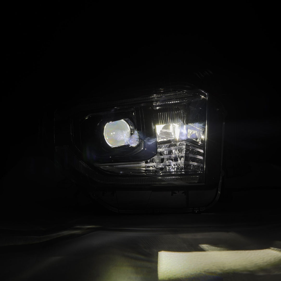 AlphaRex Luxx-Series Projector Headlights Alpha-Black for Toyota Tundra (2014-2021)