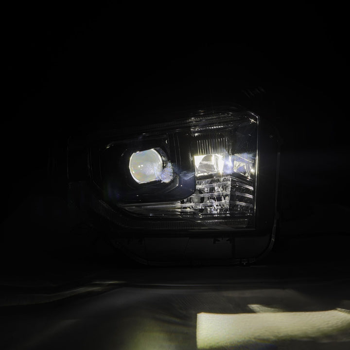 AlphaRex Luxx-Series Projector Headlights Alpha-Black for Toyota Tundra (2014-2021)