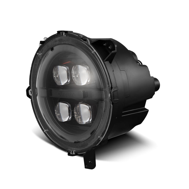AlphaRex NOVA-Series LED Projector Headlights for Jeep Wrangler JL & Gladiator JT in Alpha Black