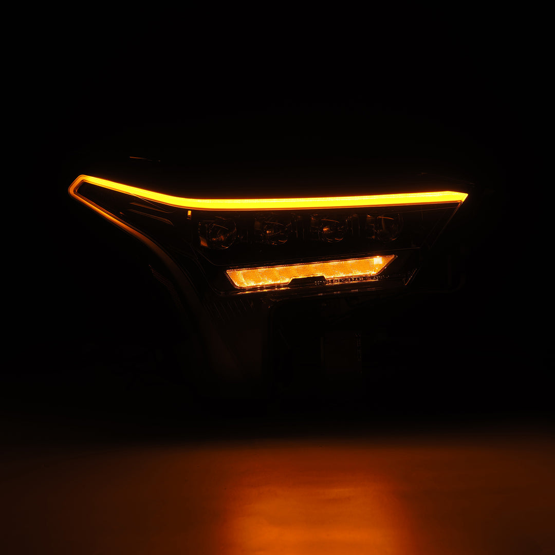 AlphaRex 22-24 Toyota Tundra and Sequoia LED Projector Headlights in Alpha Black