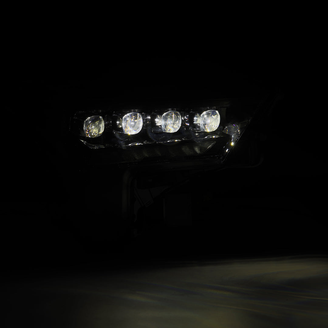 AlphaRex 22-24 Toyota Tundra and Sequoia LED Projector Headlights in Alpha Black