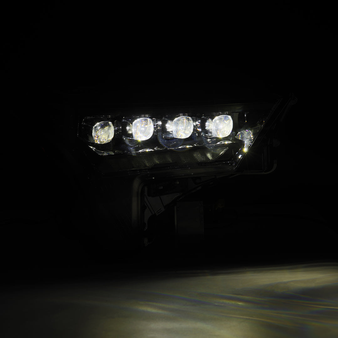 AlphaRex 22-24 Toyota Tundra and Sequoia LED Projector Headlights in Alpha Black