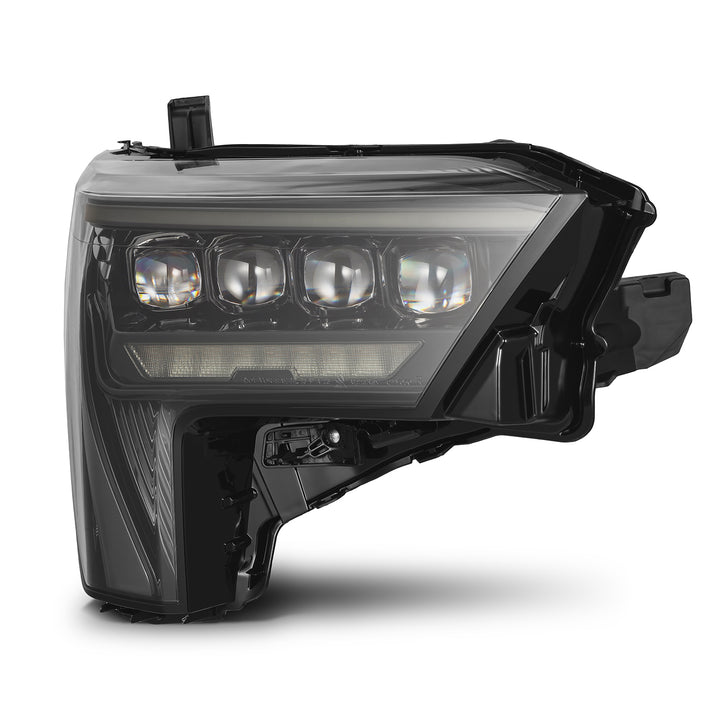 AlphaRex 22-24 Toyota Tundra and Sequoia LED Projector Headlights in Alpha Black