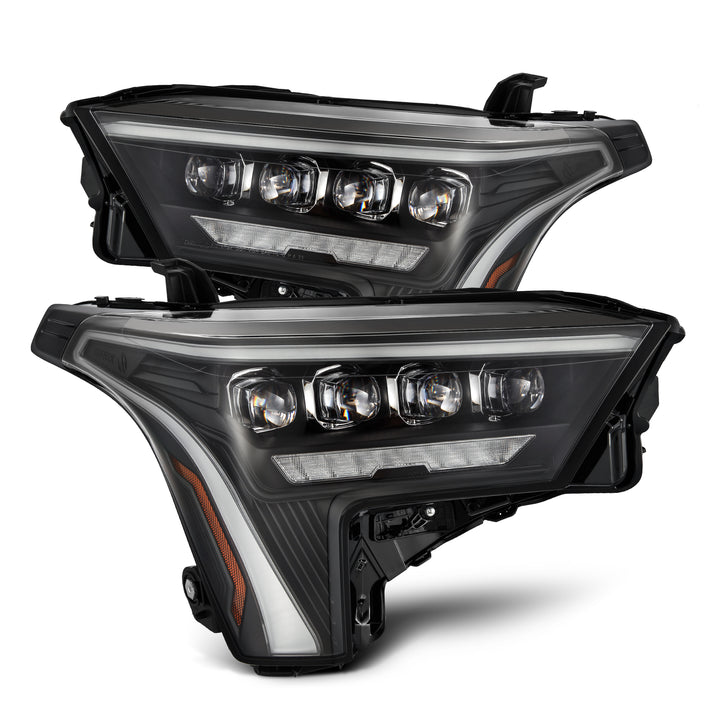 AlphaRex 22-24 Toyota Tundra and Sequoia LED Projector Headlights in Black