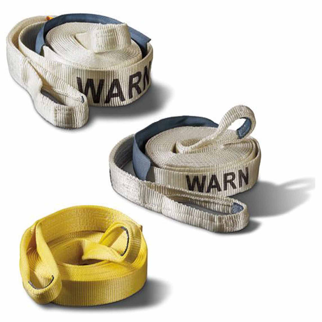 Warn 88924 3-Inch x 30-Foot Heavy-Duty Recovery Strap for Off-Road Recovery