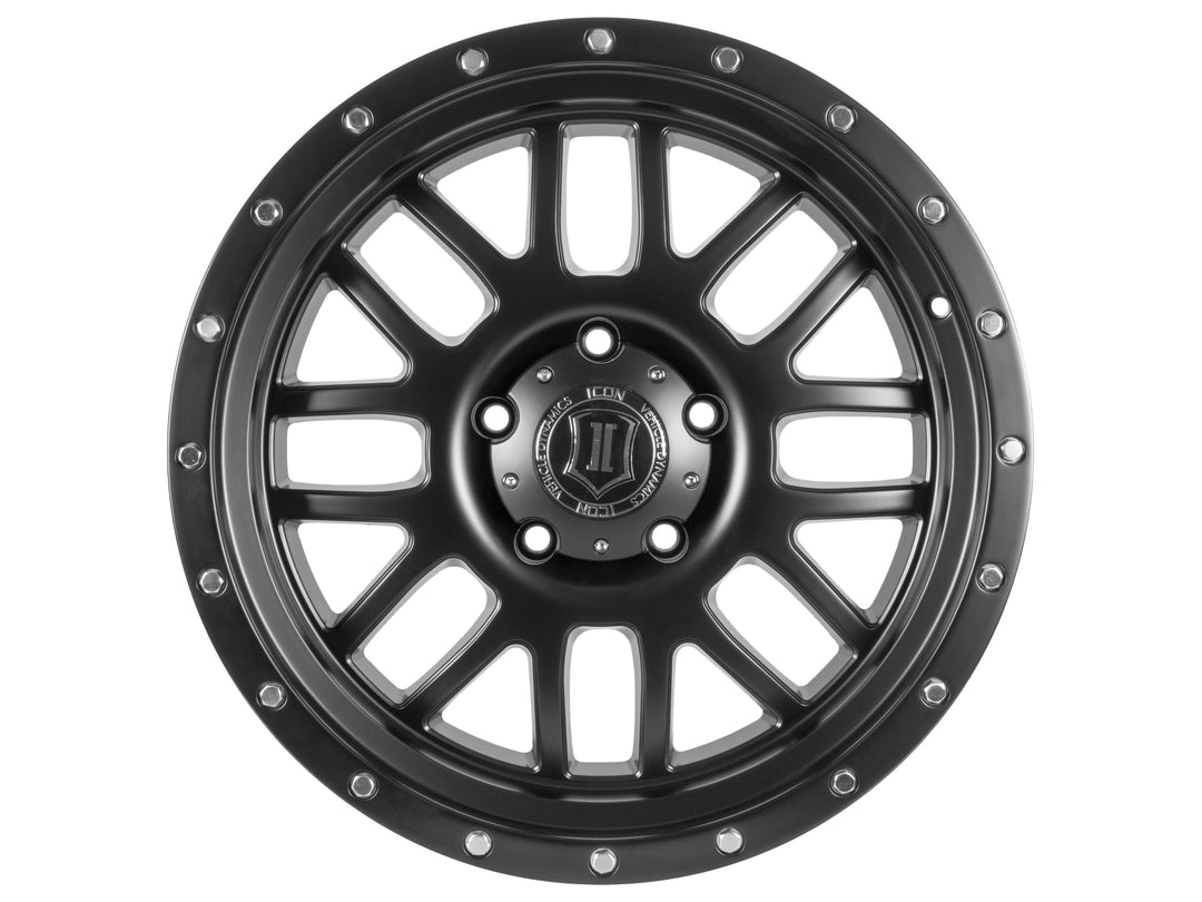 ICON Alloys Alpha, Satin Black, 20 x 9 / 8 x 170, 0mm Offset, 5" Backspace