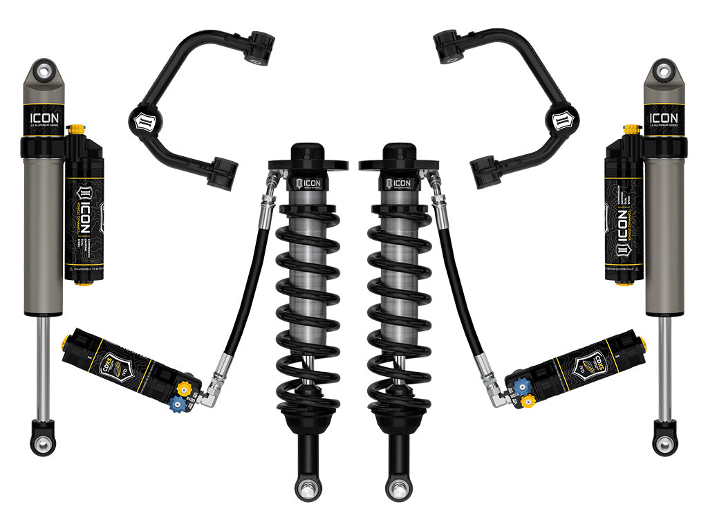 ICON 2021-2026 Ford F-150 2WD, 0-3" Lift, Stage 4 Suspension System, Tubular, CDXS
