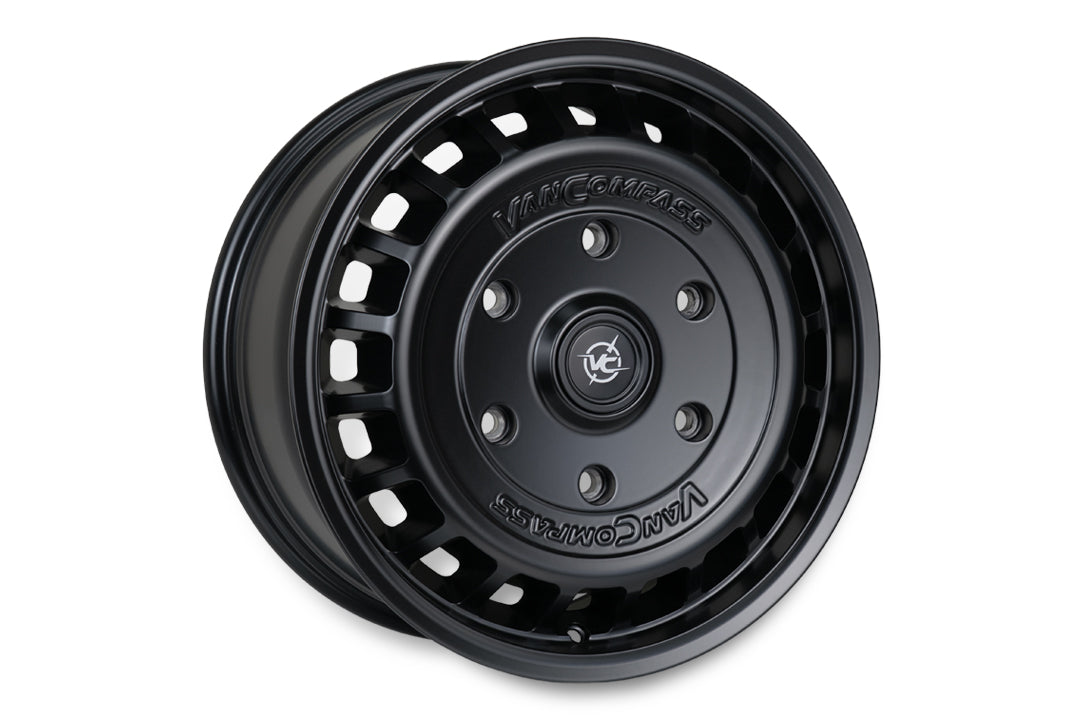 Van Compass Vane Wheel, Satin Black, 17X8, 68Mm Offset, 6X180 Bc