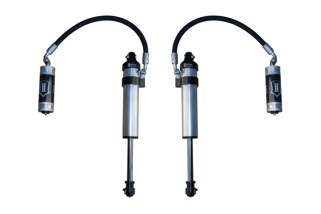 ICON 2003-2024 Toyota 4Runner/2005-2023 Toyota Tacoma/2007-2014 Toyota FJ Cruiser, Front, V.S. 2.5 Aluminum Series Shock Absorbers, Long Travel Secondary Shocks, Remote Reservoir, Pair