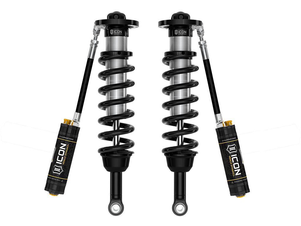 ICON 2022-2026 Toyota Tundra, 5-6" Lift, Front, V.S. 2.5 Series Coilover Kit, Remote Reservoir w/ CDCV, Pair