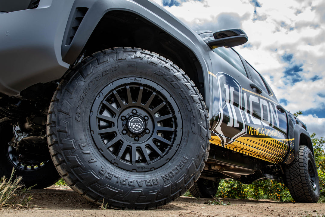 ICON Alloys Recon Pro, Satin Black, 18 x 9 / 6 x 5.5, 25mm Offset, 6" BS