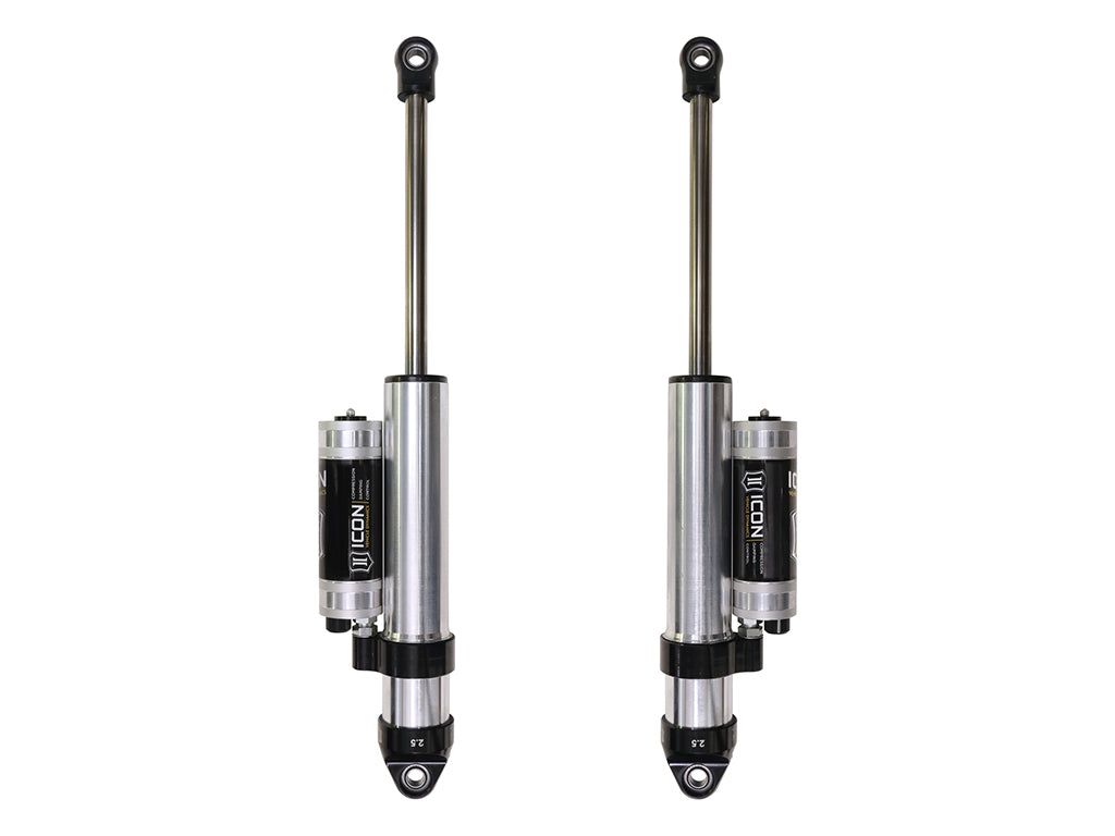 ICON 2019-2026 Chevrolet Silverado 1500/GMC Sierra 1500, 0-2" Lift, Rear, V.S. 2.5 Aluminum Series Shock Absorbers, Piggyback Reservoir w/ CDCV, Pair