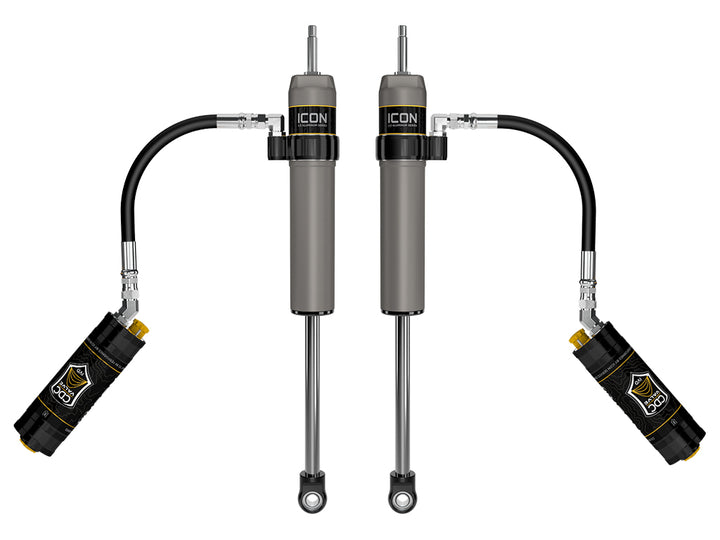 ICON 2023-2026 Ford F-250/F-350 Super Duty 4WD, 4.5” Lift, Front, V.S. 2.5 Aluminum Series Shocks, Remote Reservoir w/ CDCV, Pair
