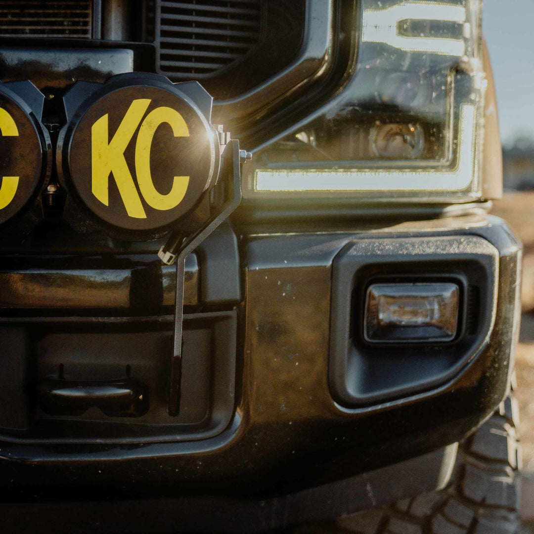 KC HiLiTES Gravity LED Pro6 7-Light Bar Kit for Ford Super Duty (2017-2024), Front Bumper Mount