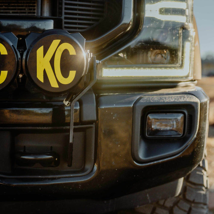 KC HiLiTES Gravity LED Pro6 7-Light Bar Kit for Ford Super Duty (2017-2024), Front Bumper Mount
