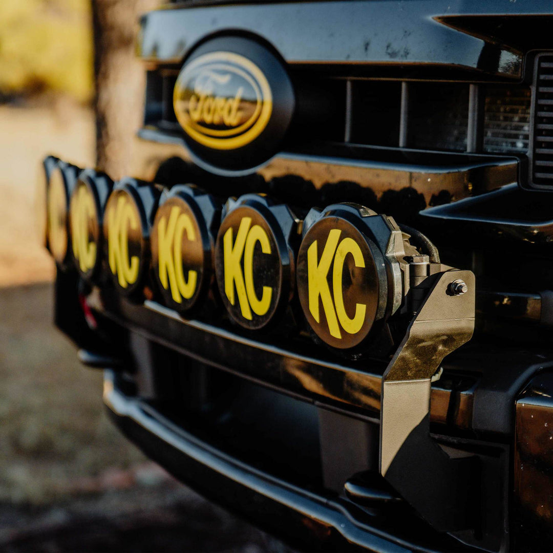 KC HiLiTES Gravity LED Pro6 7-Light Bar Kit for Ford Super Duty (2017-2024), Front Bumper Mount