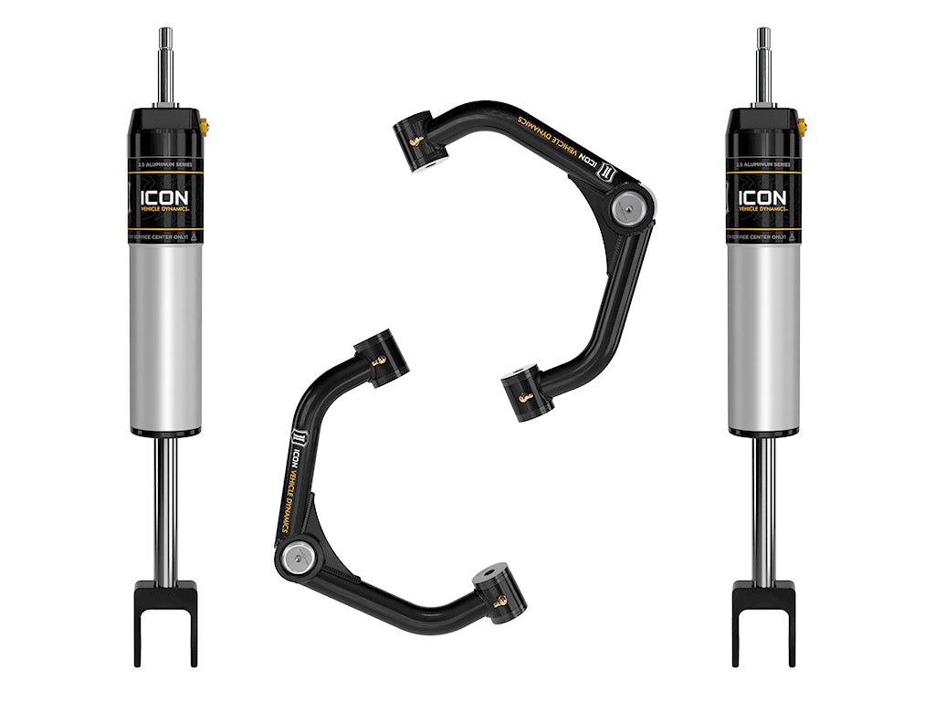 ICON 2020-2026 GM 2500/3500 HD, 0-2” Lift, V.S. 2.5 Aluminum Series Shock System, Internal Reservoir, Tubular