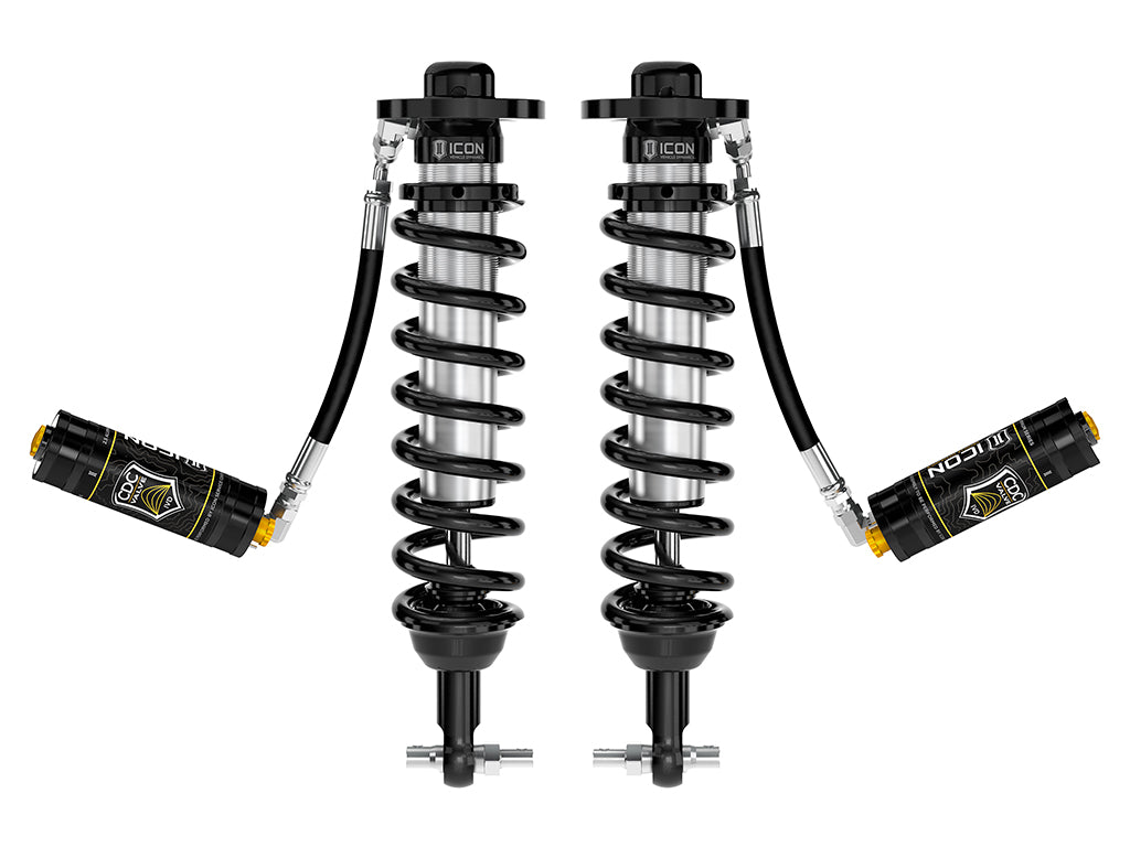 Icon 2021 2026 Ford F 150 4 Wd/Tremor, 3.5 4.5"/2.5 3" Lift, Front, V.S. 2.5 Series Coilovers, Remote Reservoir W/ C DC V, Pair