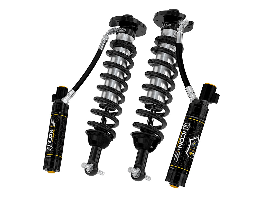 ICON Vehicle Dynamics 2022-2023 Ford F-150 Lightning Lowered 0-2 inch 2.5 VS Remote Reservoir CDEV Coilover Kit, Front