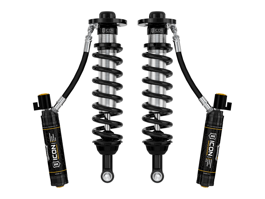 ICON Vehicle Dynamics 2022-2023 Ford F-150 Lightning Lowered 0-2 inch 2.5 VS Remote Reservoir CDEV Coilover Kit, Front