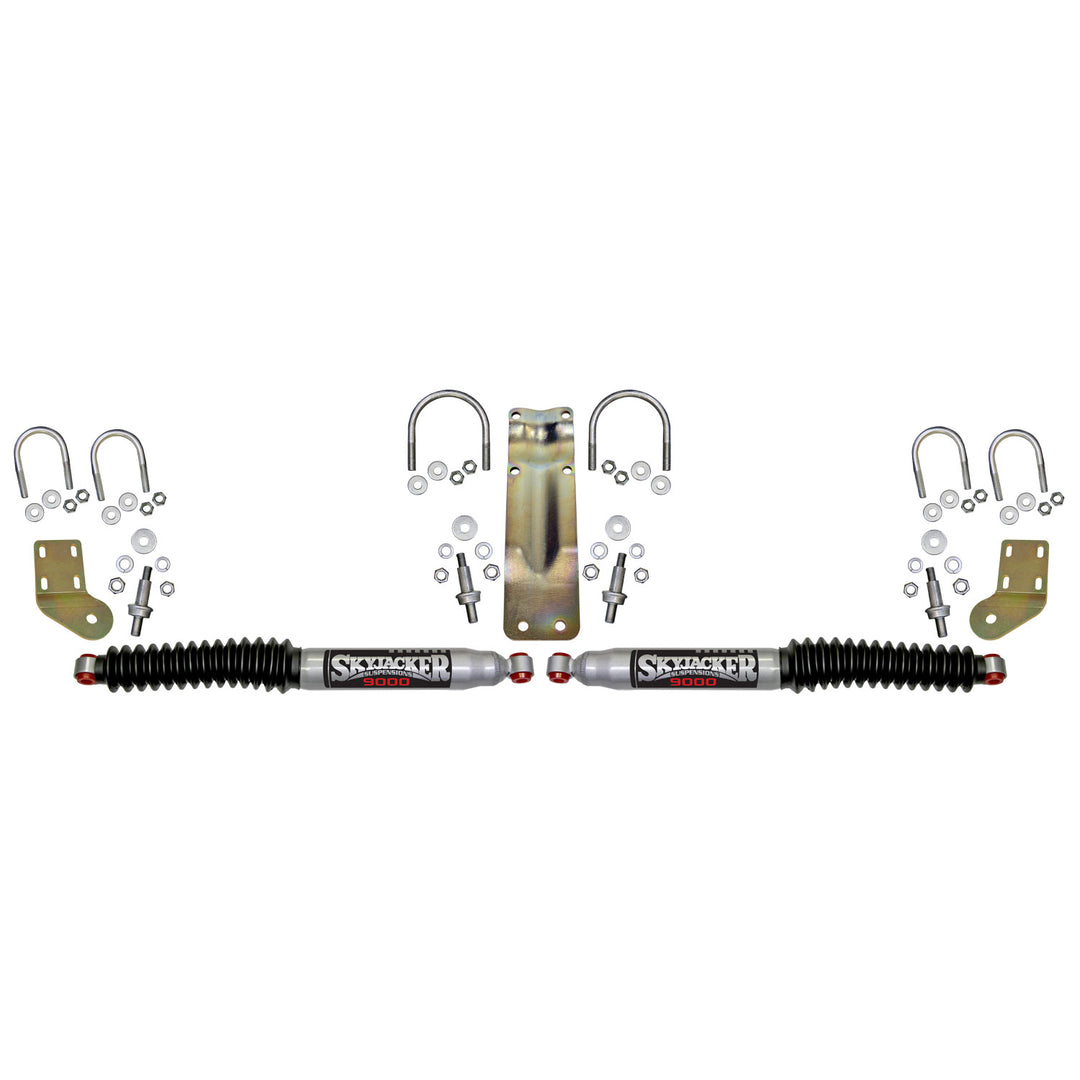 Skyjacker Dual Stabilizer Kit for Ford Super Duty with Silver Cylinders and Black Boots – Part 9253