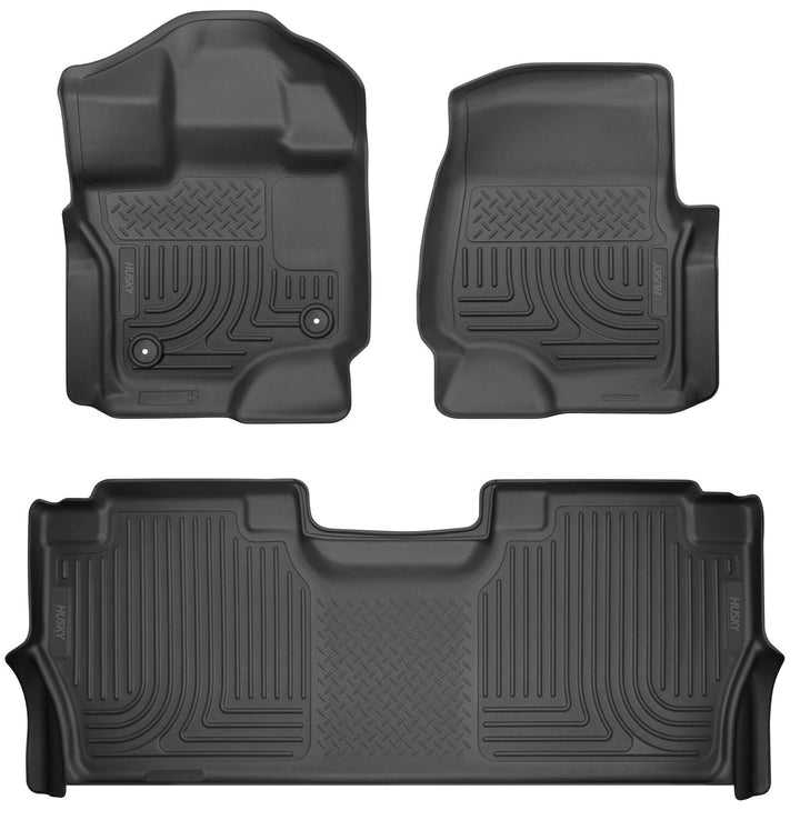 Husky Liners Weatherbeater Front & Second Seat Floor Liners 94121 for Ford F-150