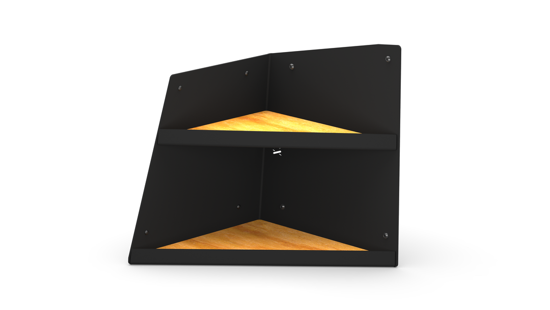 Left Hand Angled Shelf - Black