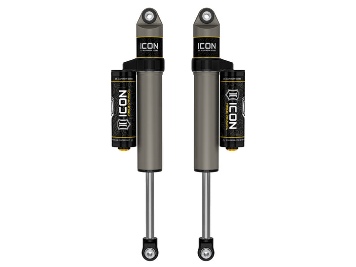 ICON 2021-2026 Ford F-150 2WD, 0-1" Lift, Rear, V.S. 2.5 Aluminum Series Shock Absorbers, Piggyback Reservoir, Pair