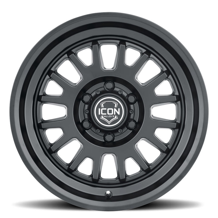 ICON Alloys Anza, Satin Black, 17 x 8.5 / 5 x 150, 25mm Offset, 5.75" BS