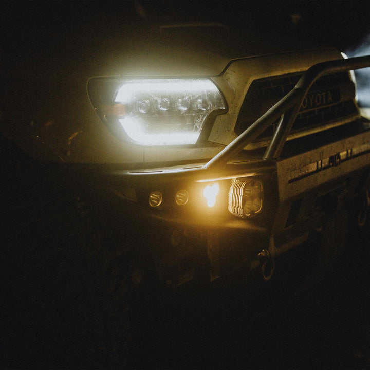 KC HiLiTES FLEX ERA 3 Dual Mode SAE Fog Lights 2-Light Master Kit for Toyota Tacoma, 4Runner, Tundra (Part #97155)