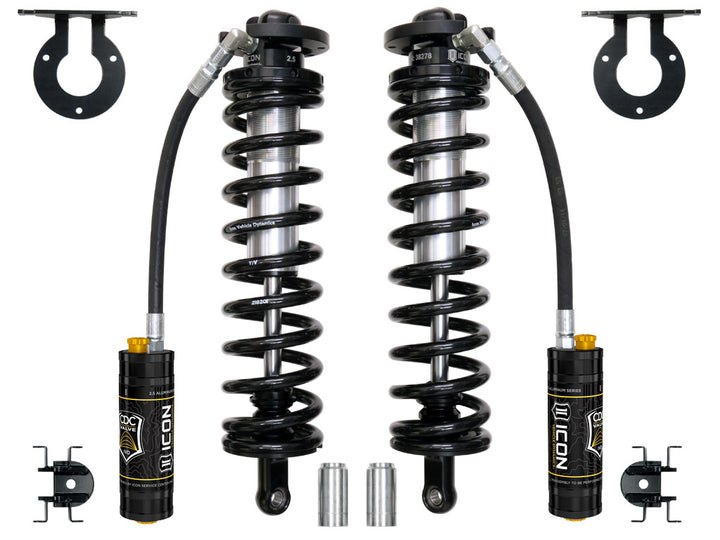 ICON 2005-2026 Ford F-250/F-350 Super Duty 4WD, 4-5.5” Lift, Front, V.S. 2.5 Series Coilover Conversion Kit, Remote Reservoir w/ CDCV