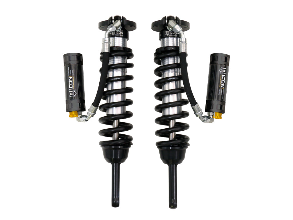 ICON 2007-2009 Toyota FJ Cruiser/2003-2009 4Runner, w/ Rough County 6” Lift, Front, V.S. 2.5 Series Coilover Kit, Remote Reservoir w/ CDCV, Pair