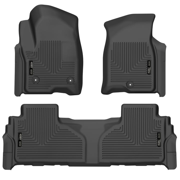 Husky Liners Weatherbeater Front & Second Seat Floor Liners for Chevrolet Tahoe, GMC Yukon, Cadillac Escalade (Part 99241)