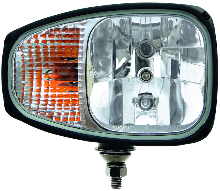 Hella Headlight 996174261 for Right Mounting with High Beam, IP6K9K Rated, DEUTSCH Plug, Halogen Bulb