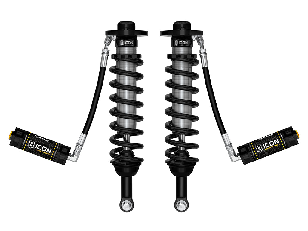 ICON 2021-2026 Ford F-150 2WD, 0-3" Lift, Front, V.S. 2.5 Series Coilovers, Extended Travel, Remote Reservoir, Pair