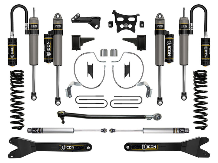 ICON 2023-2026 Ford F-250/F-350 Super Duty 4WD, Gas, 4.5" Lift, Stage 4 Suspension System w/ Radius Arms