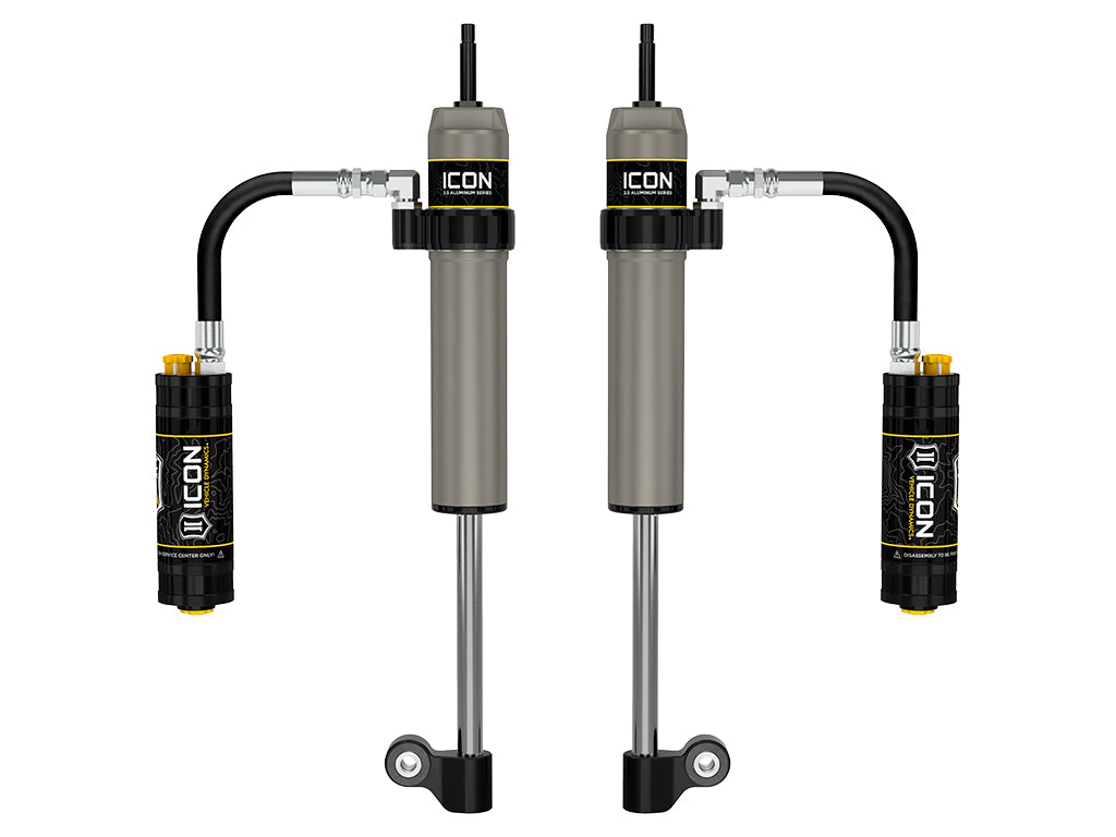 ICON 2005-2023 Toyota Tacoma, Rear, V.S. 2.5 Aluminum Series RXT Shock Absorbers, Remote Reservoir w/ CDCV, Pair