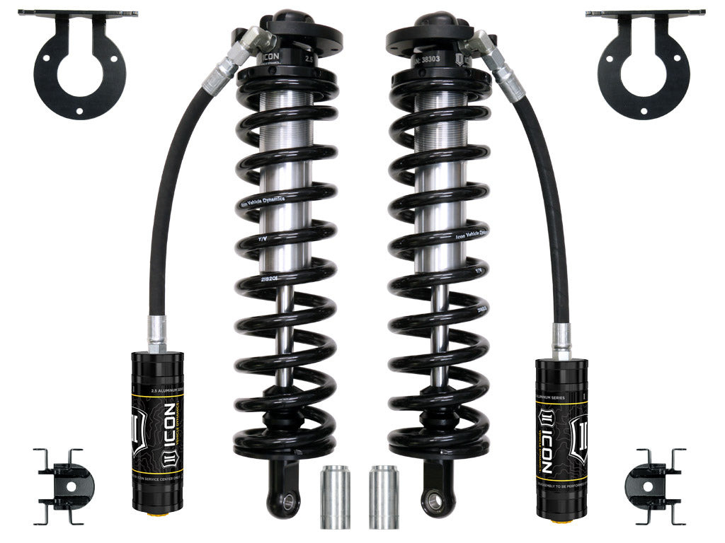 ICON 2005-2026 Ford F-250/F-350 Super Duty 4WD, 4-5.5” Lift, Front, V.S. 2.5 Series Coilover Conversion Kit, Remote Reservoir