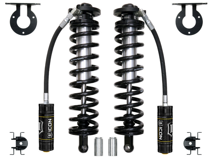 ICON 2005-2026 Ford F-250/F-350 Super Duty 4WD, 4-5.5” Lift, Front, V.S. 2.5 Series Coilover Conversion Kit, Remote Reservoir