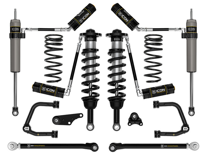 ICON 2024-2026 Toyota Tacoma 1.25-3" Lift, Stage 7 Suspension System, Tubular, Triple Rate Rear Springs